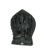 Clay Wall Shiva Statue (Black)