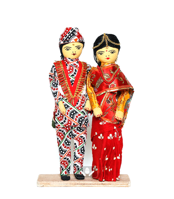 Handmade Nepali Doll Bridal_Dulha _ Dulhai (Front)