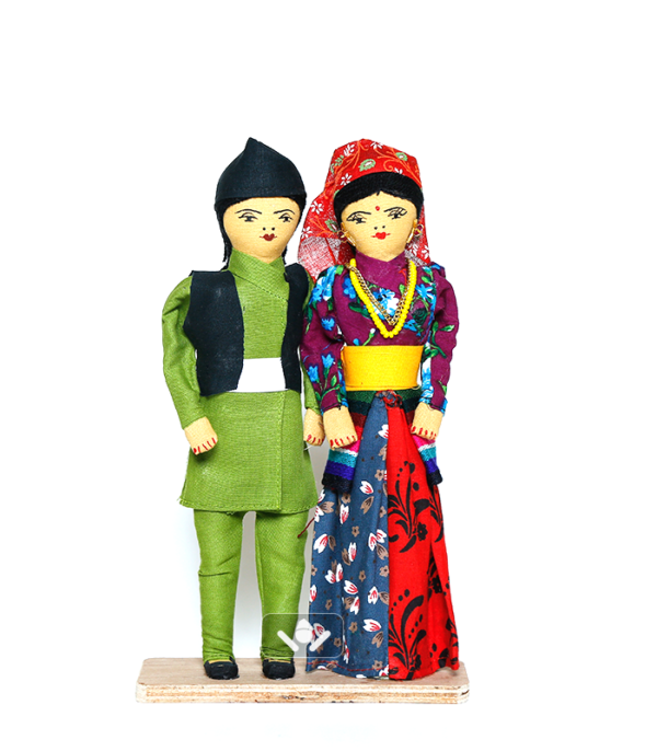 Handmade Nepali Doll Tamang Culture (Front)