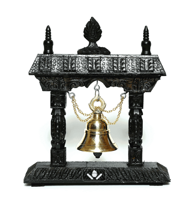 Black Traditional wooden bell