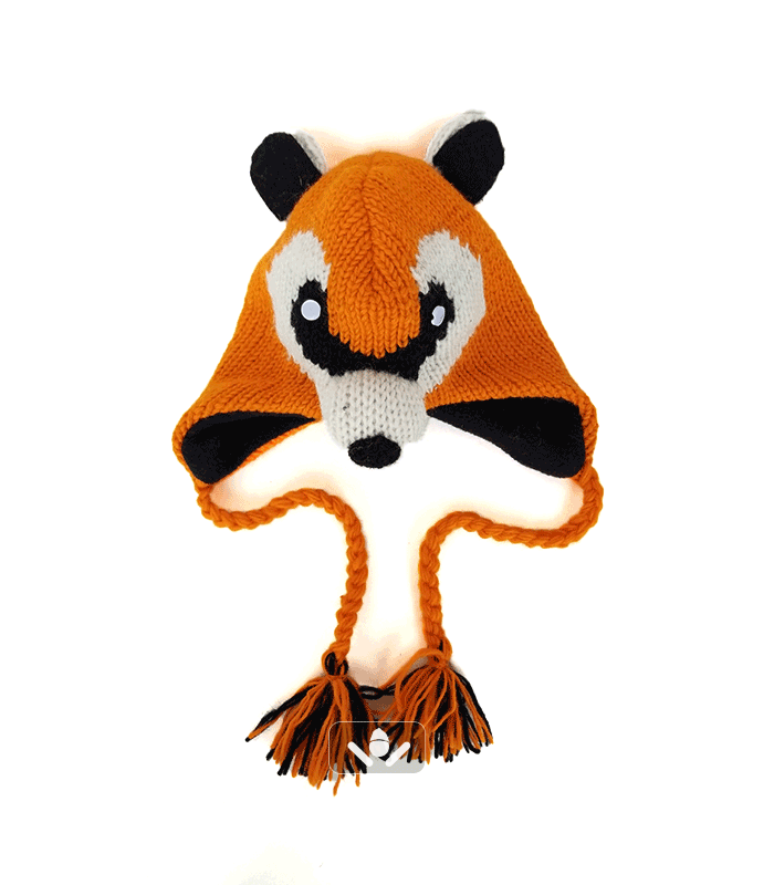 Woolen Cap for Kids - Fox - Swodeshi