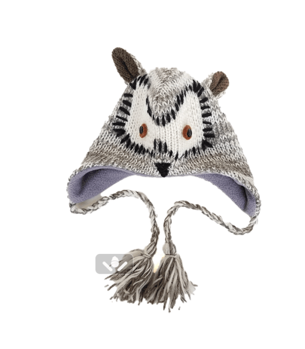 Woolen Cap for Kids- Owl