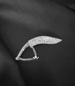 Silver Khukuri Brooch