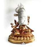 face wrapped Gold plated Ganesh Statue