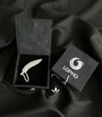 Silver Khukuri Brooch with box