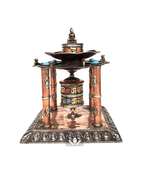 prayer wheel with incense holder