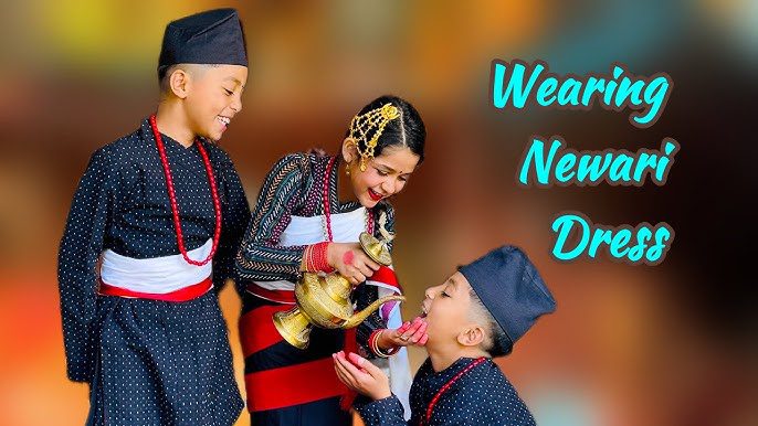 how to wear newari dress