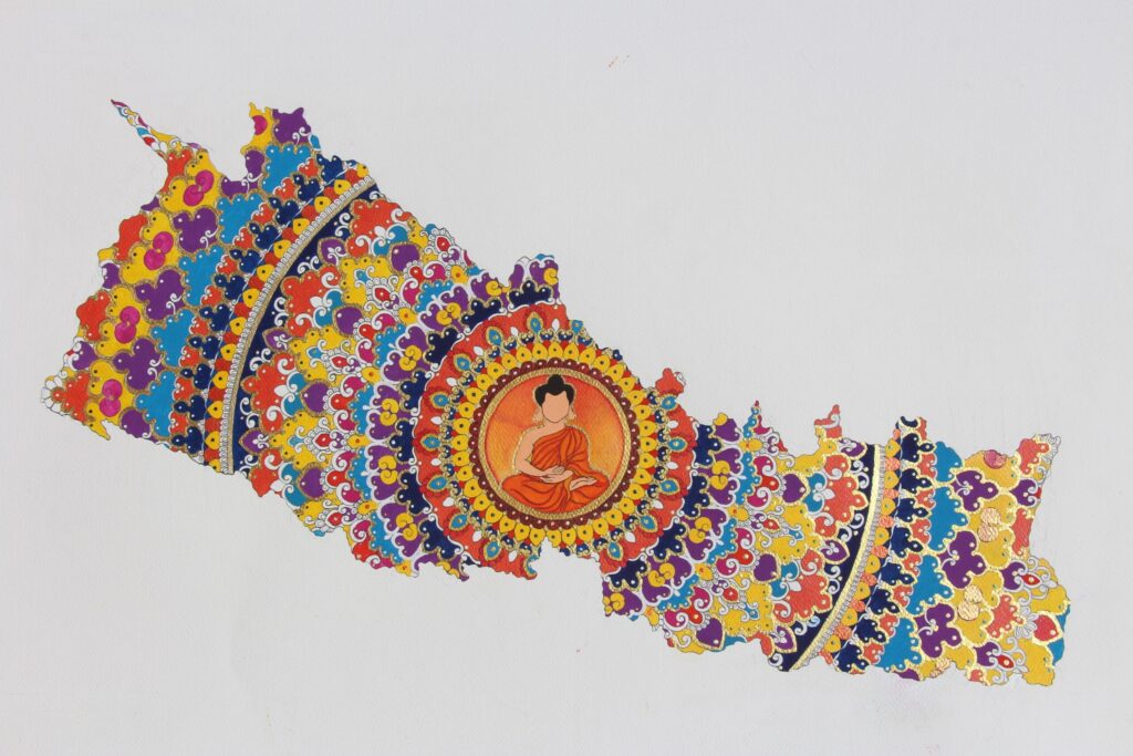 mandala art in nepal