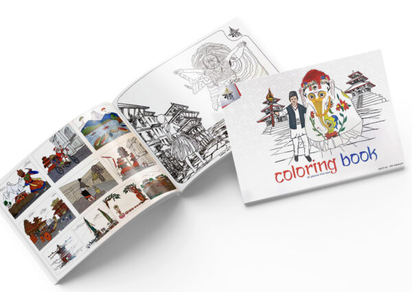 festivals and traditions coloring book cover