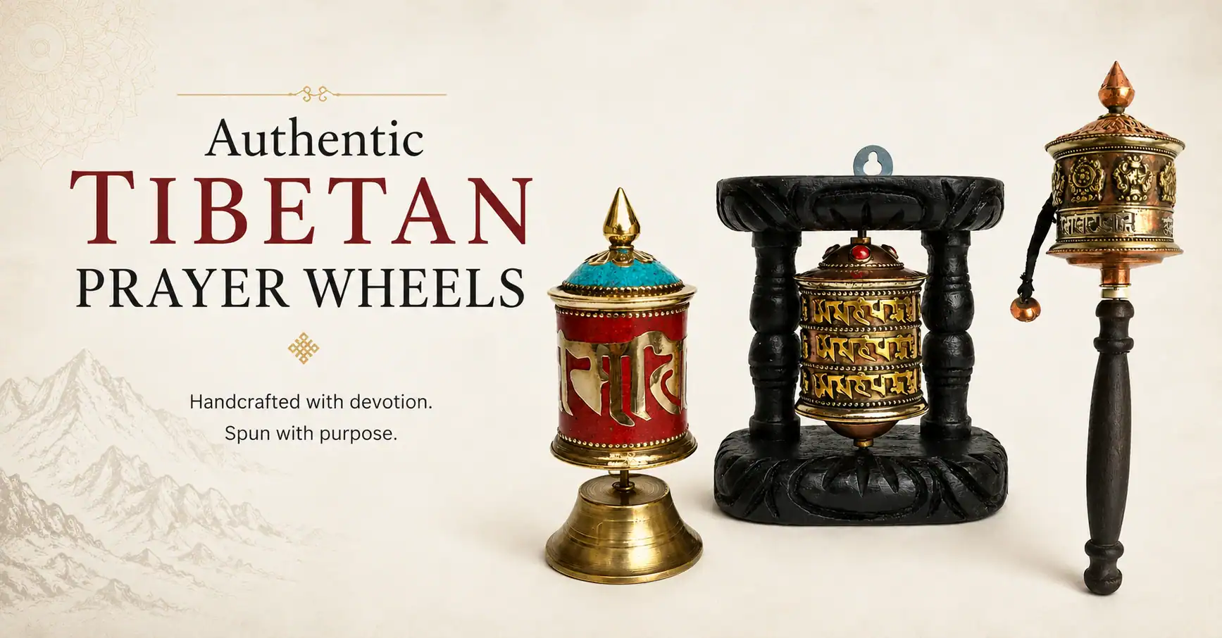 authentic tibetan prayer wheels